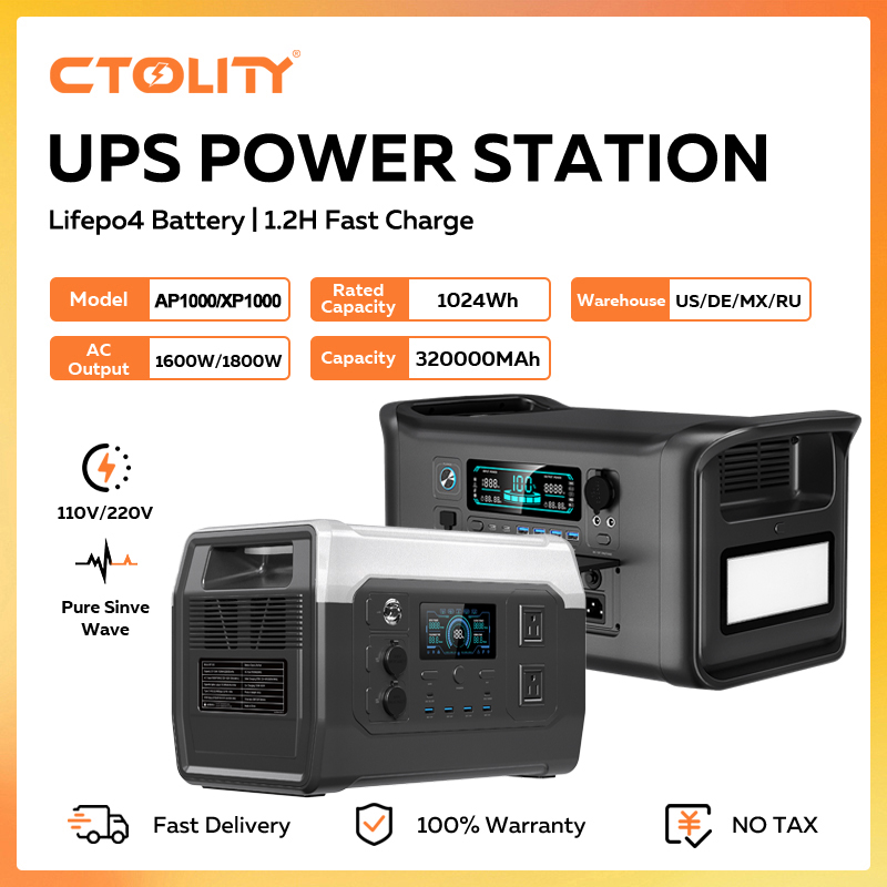 Usb Charger Dynamo - CTOLITY 1800W Portable Power Station 1024Wh