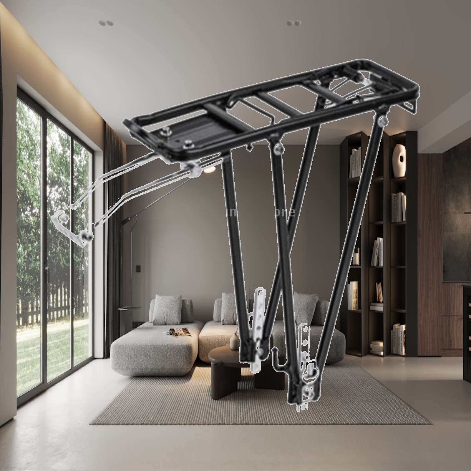 Cycling Commute Distance - Bike Rear Luggage Carrier Heavy Duty
