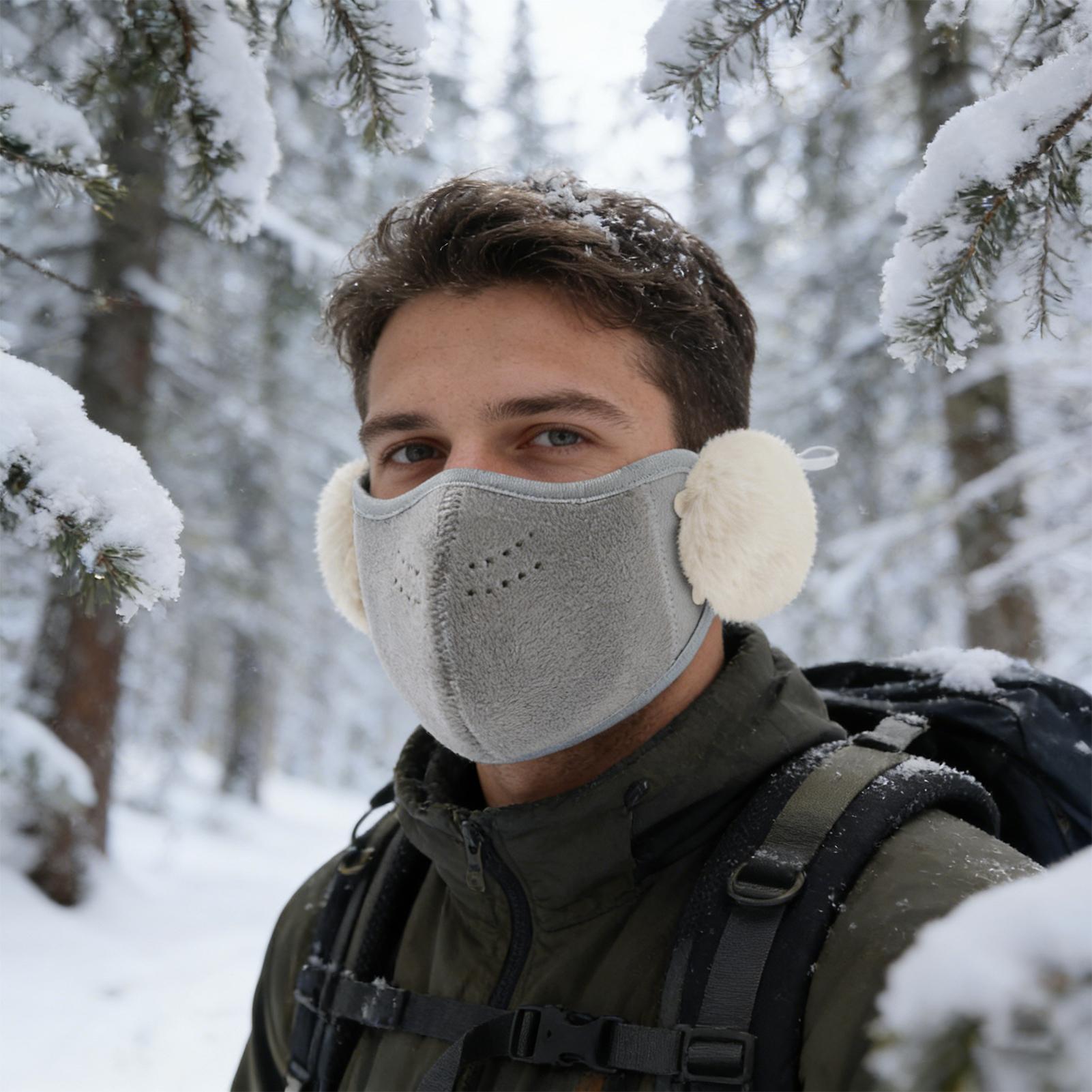 Winter Cycling Commute - Face Covering For Dust Thermal Thick