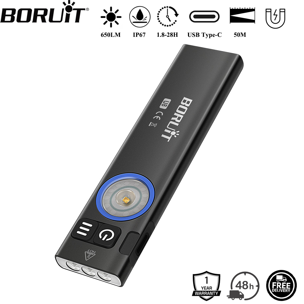 Cycling To Work - BORUiT U8 650LM EDC LED Flashlight