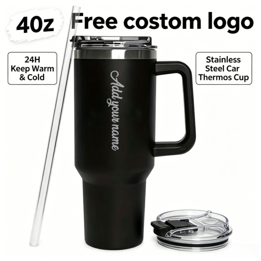 Commuting By Bike - Custom 1200ml Stainless Steel Coffee Cup