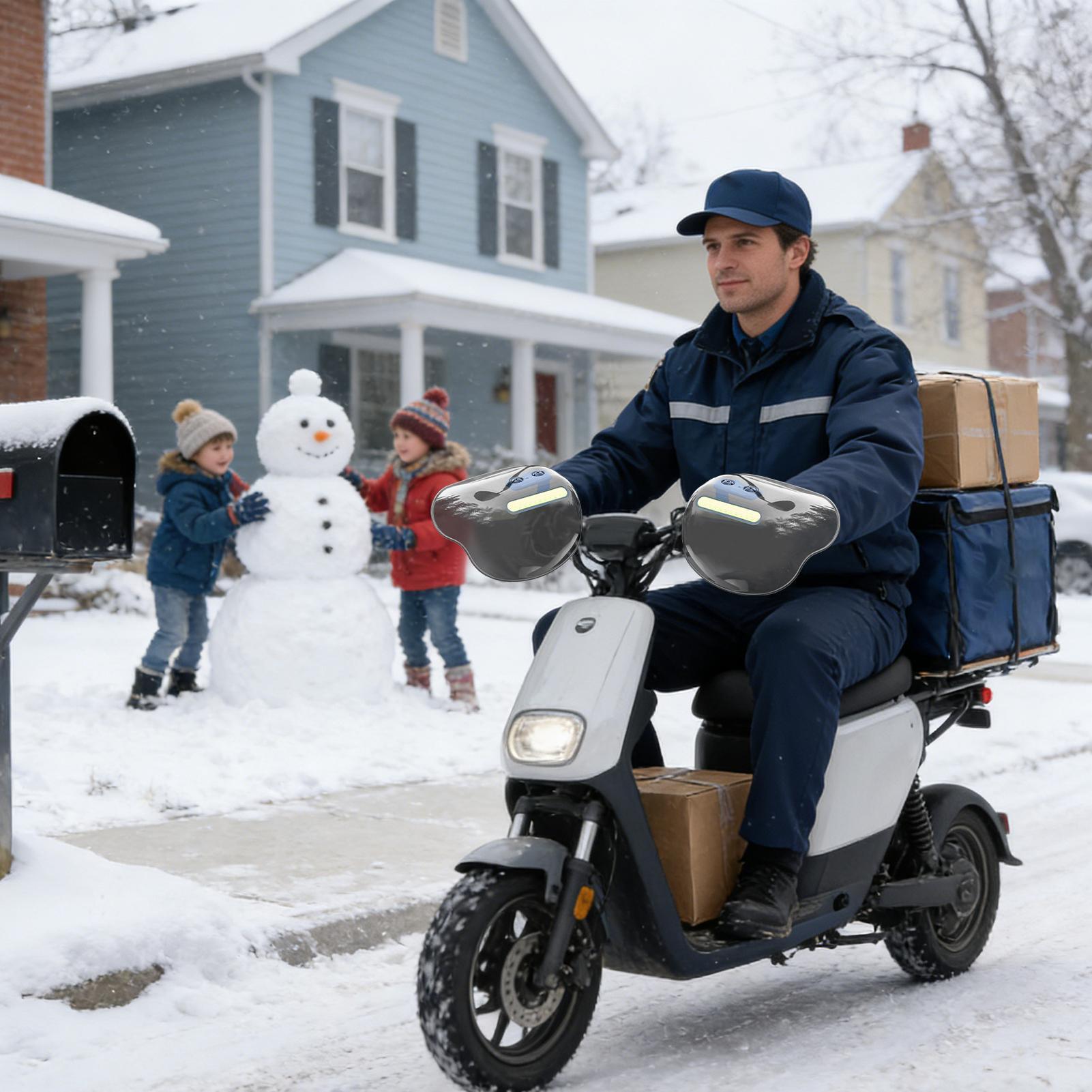 Winter Cycling Commute - Winter Hand Guard For Scooter Anti-Slip