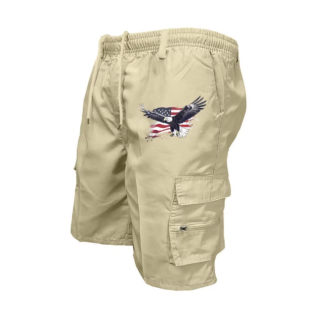 Cycling To Work - 2026 Male Cargo Shorts Elastic Waist