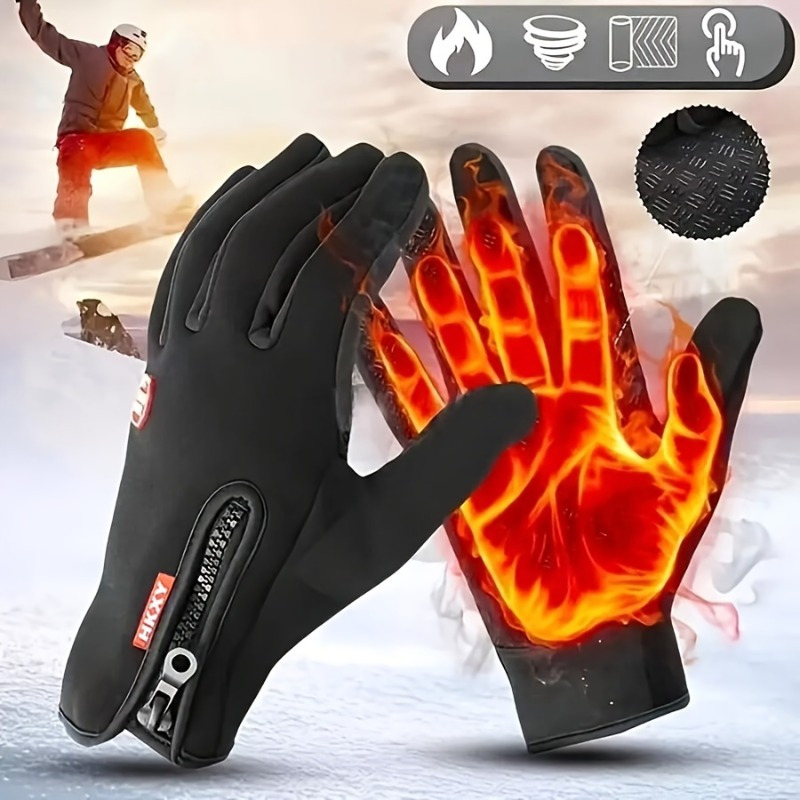 Winter Cycling Commute - Winter Fashion Simple Cycling Gloves Men