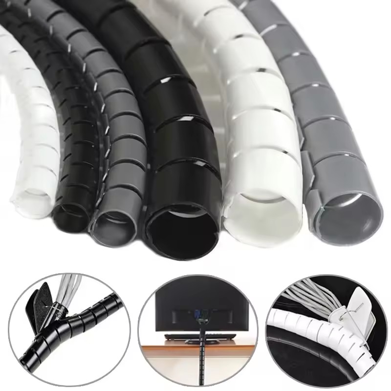 Cable Lock Flexible - 2M/1M Flexible Spiral Cable Wire Protector