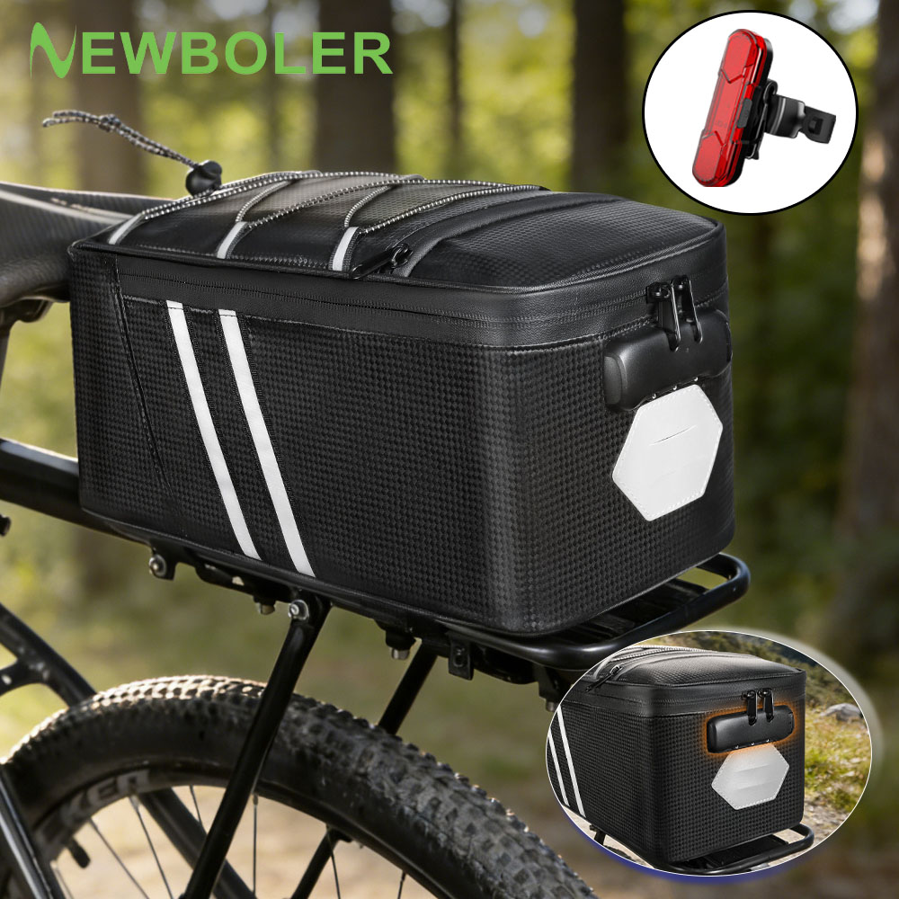 Panniers Waterproof Rear - Password Lock Bicycle Rear Seat Bag