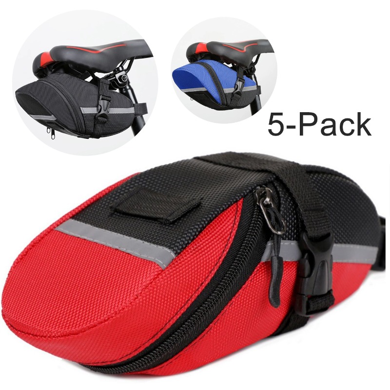 Saddle Bag Under Seat - 5-Pack Bike Seat Bag Bicycle Saddle