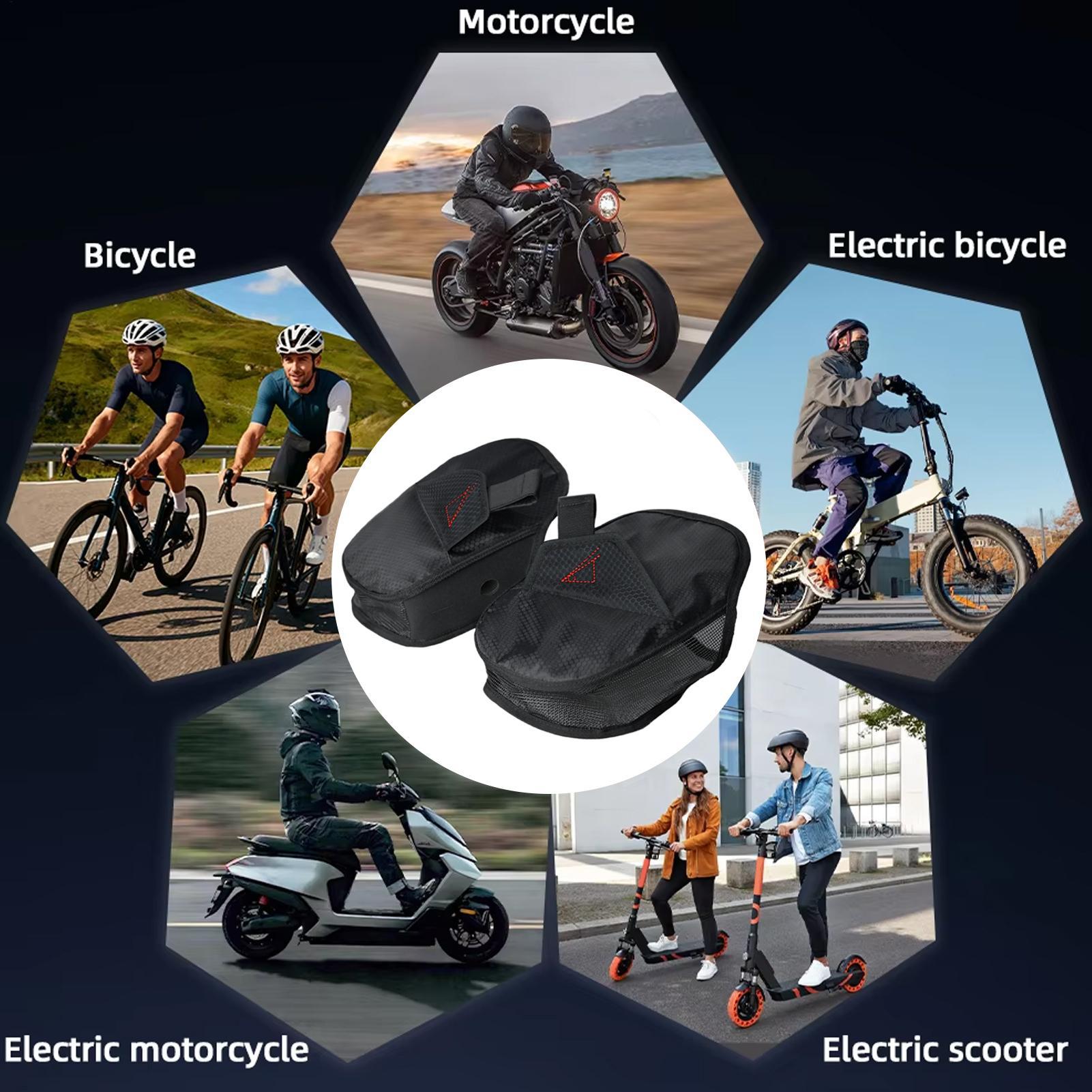 Cycling Commute Distance - Handlebar Muffs Breathable Mesh Gauntlets Bike