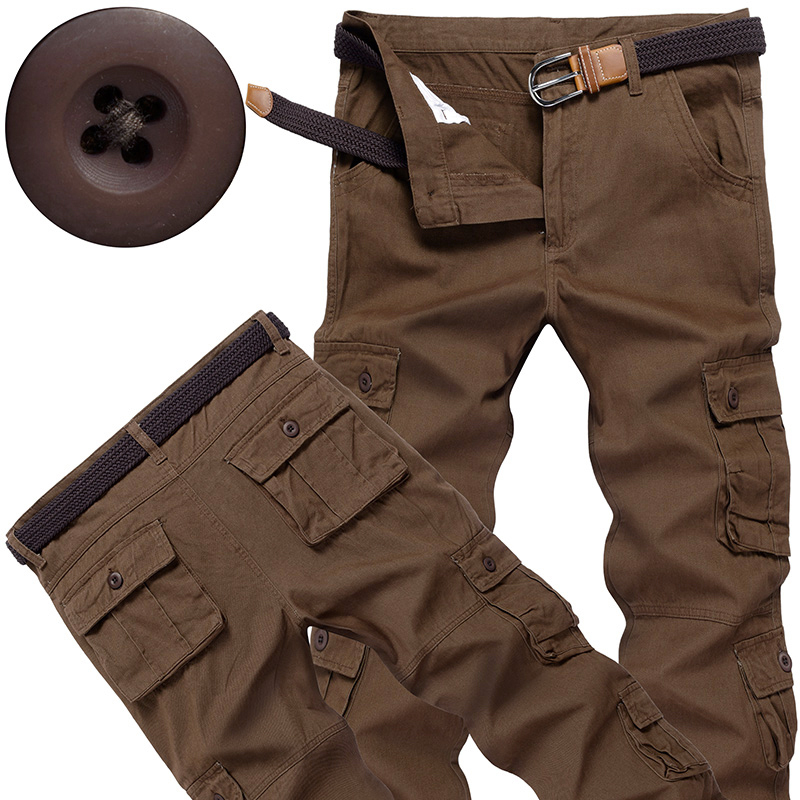 Cycling To Work - Men's Tactical Cargo Pants Cotton Casual