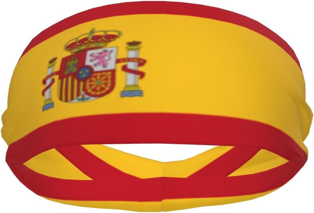Cycling To Work - Spain Flag Headbands for Women Men