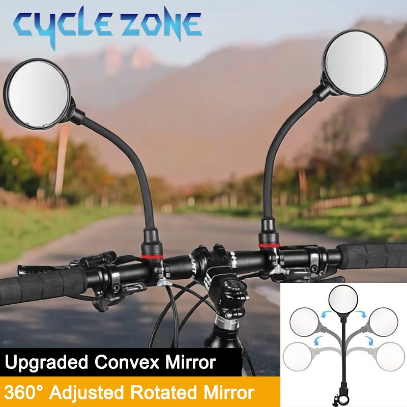 Cycling Zones - Bicycle Mirror Bike Handlebar Rearview Mirror