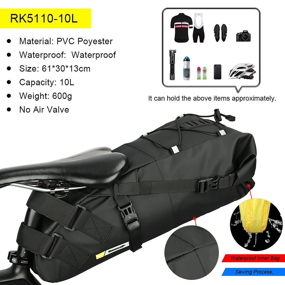 Bike Saddle Tube Bag Waterproo - Saddle Bag Under Seat review and price