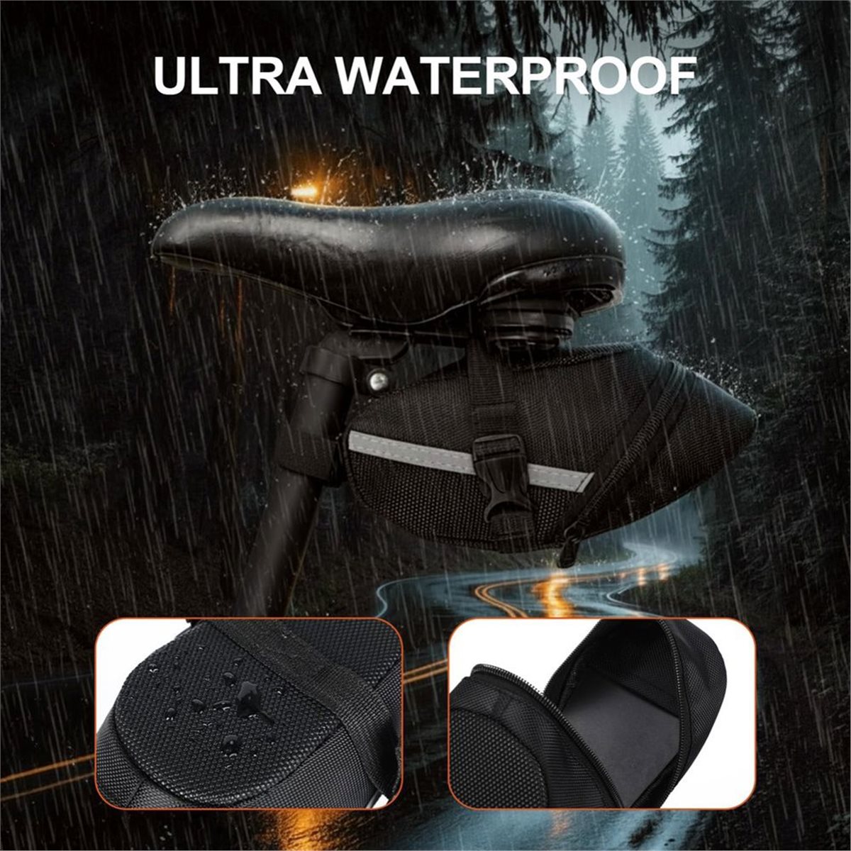 B72ABG 2 Pack Bike Seat Bag, B - Saddle Bag Under Seat review and price