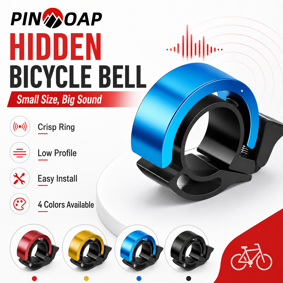 PINMOAP 1PC Bicycle Invisible  - Bell Handlebar Ring review and price