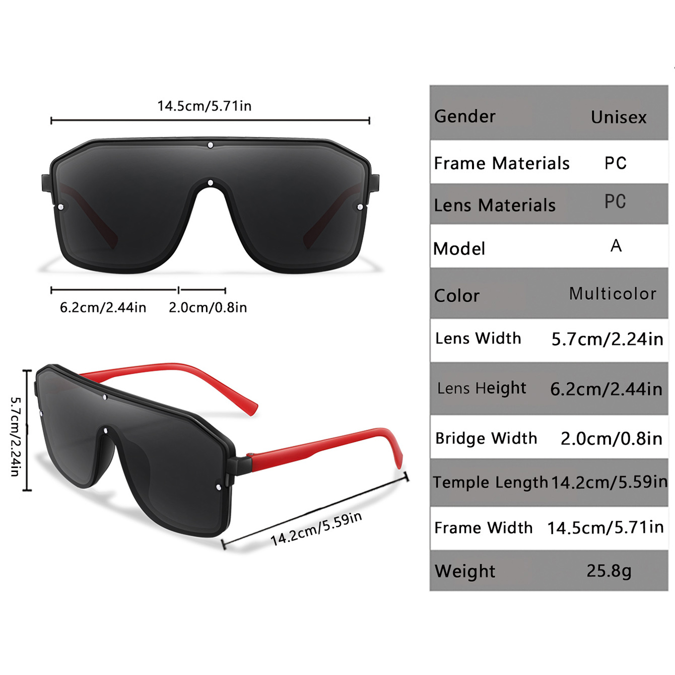 New Brand Square Big Frame Sun - Cycling Zones review and price