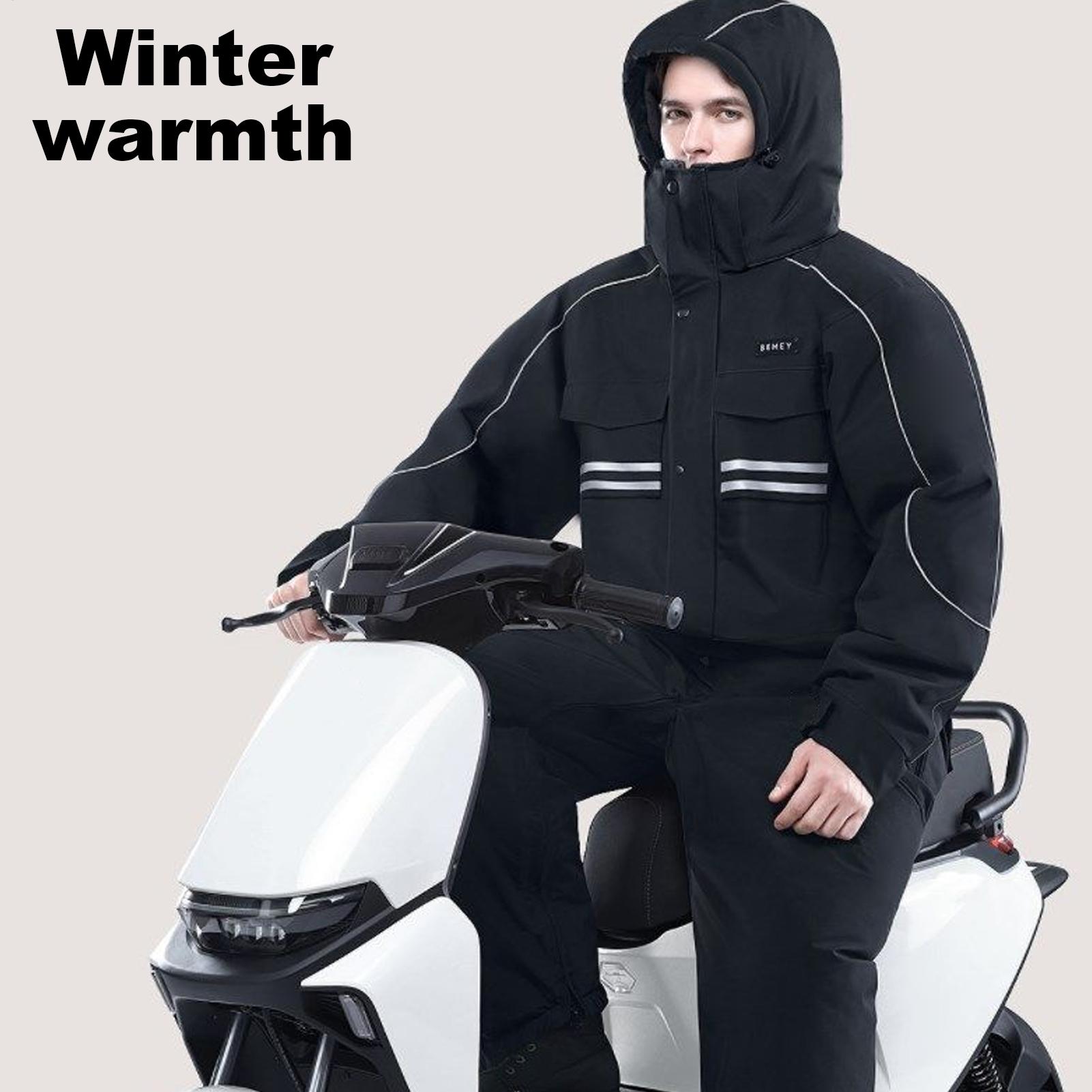 Motorcycle Winter Jacket 4-Poc - Winter Cycling Commute review and price