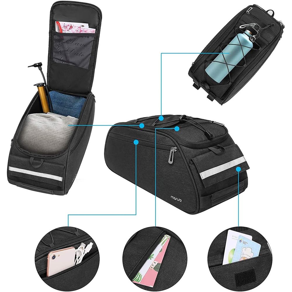Bike Rack Bag Waterproof Trunk - Panniers Waterproof Rear review and price