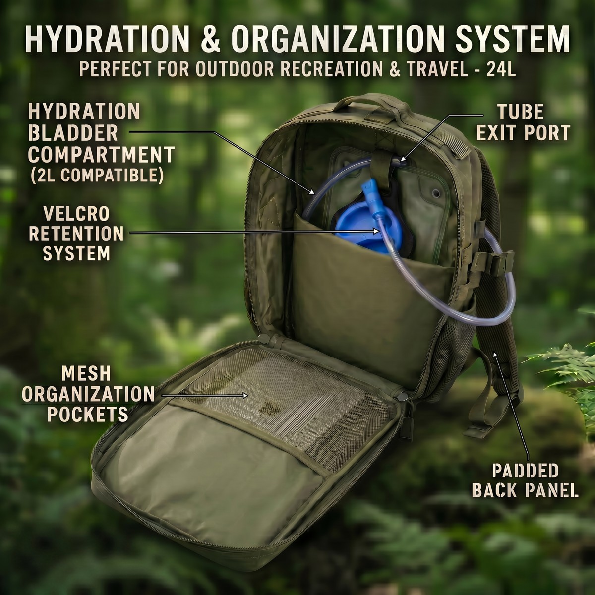 24L Molle Tactical Backpack fo - Cycling Commute Distance review and price
