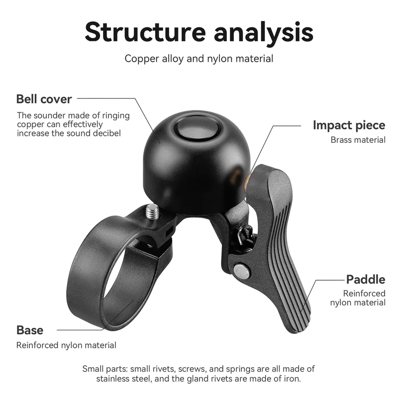 ROCKBROS Mini Bicycle Bell Roa - Bell Handlebar Ring review and price