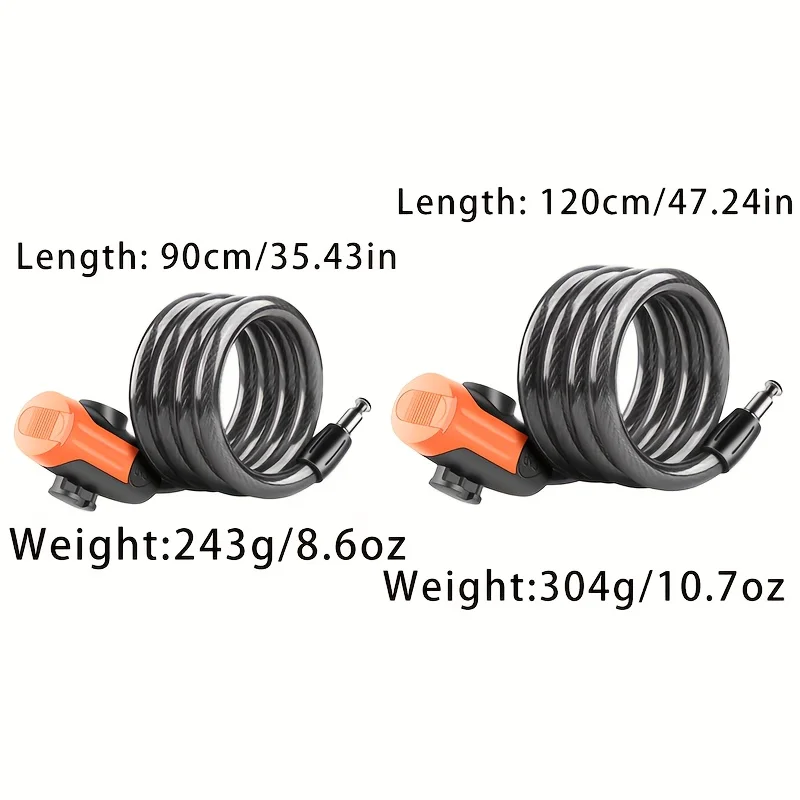 1SET Anti-Cut PVC Coated Keyed - Cable Lock Flexible review and price