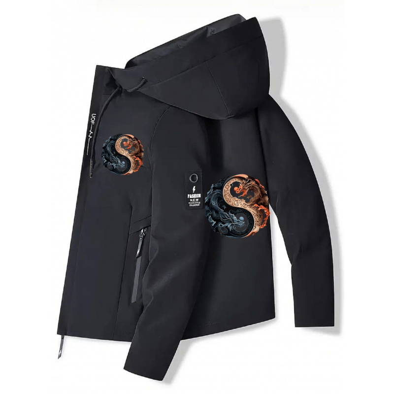 Men's Hooded Jacket - Zippered - Cycling Commute Jacket review and price