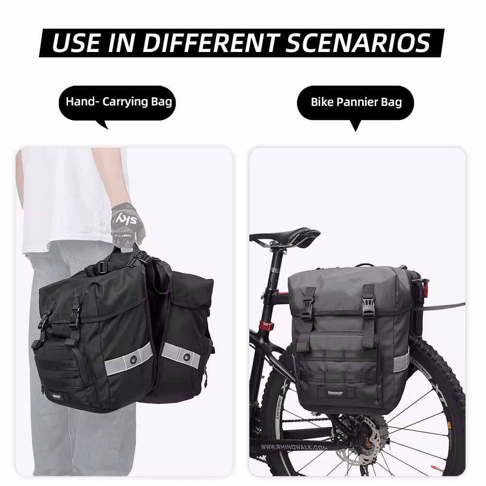40L Bicycle Pannier Bag 2 in 1 - Panniers Waterproof Rear review and price