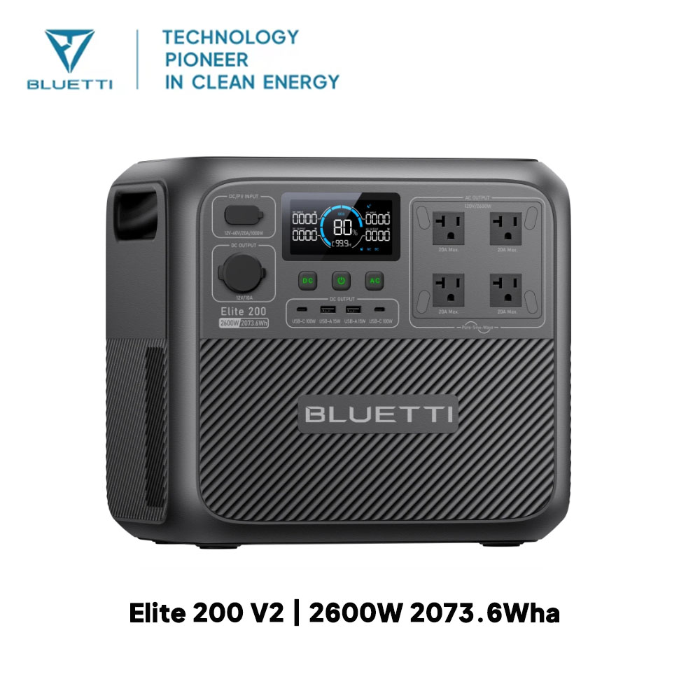 【Renew】BLUETTI Elite 200 V2 Po - Usb Charger Dynamo review and price