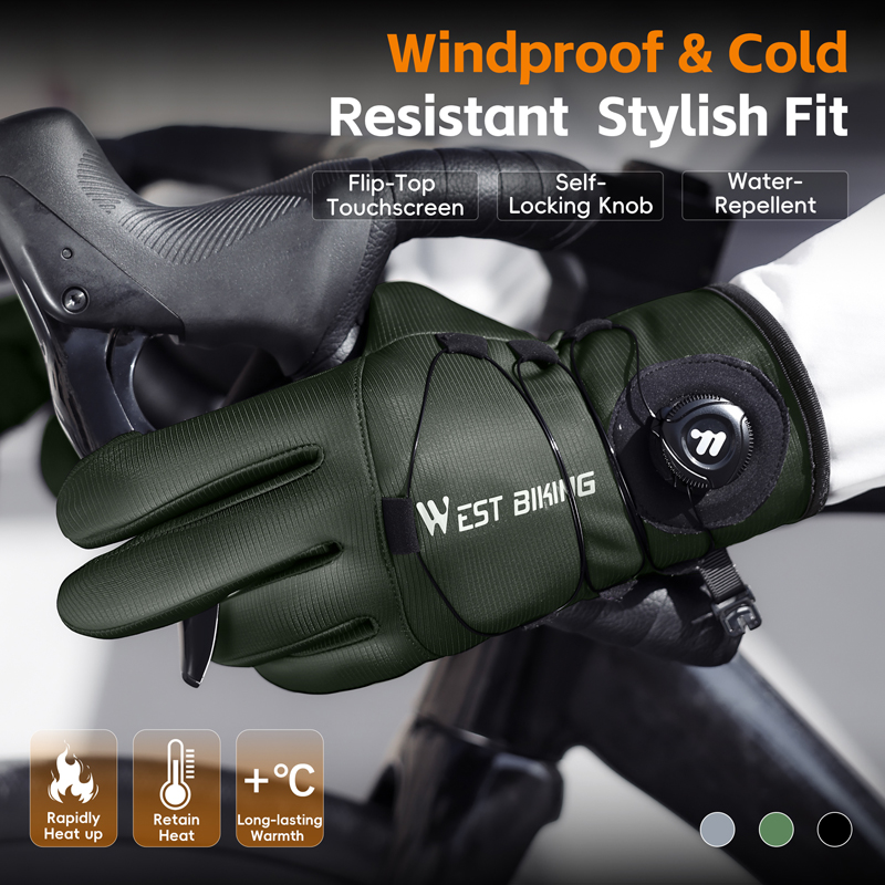 Winter Bike Gloves Magnetic Qu - Winter Cycling Commute review and price