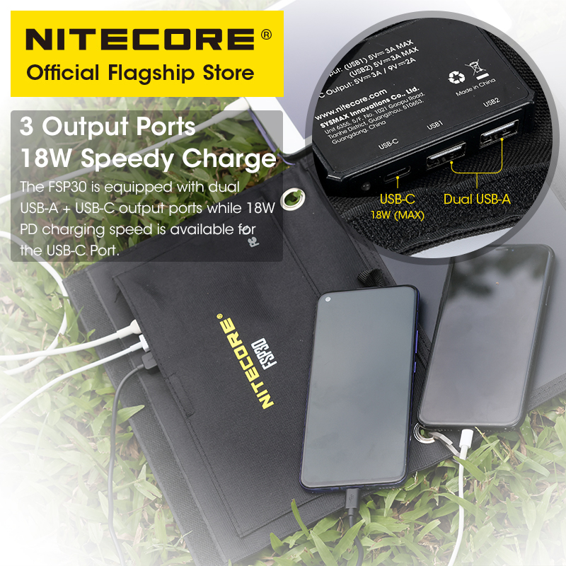 NITECORE FSP30 30W Portable So - Usb Charger Dynamo review and price