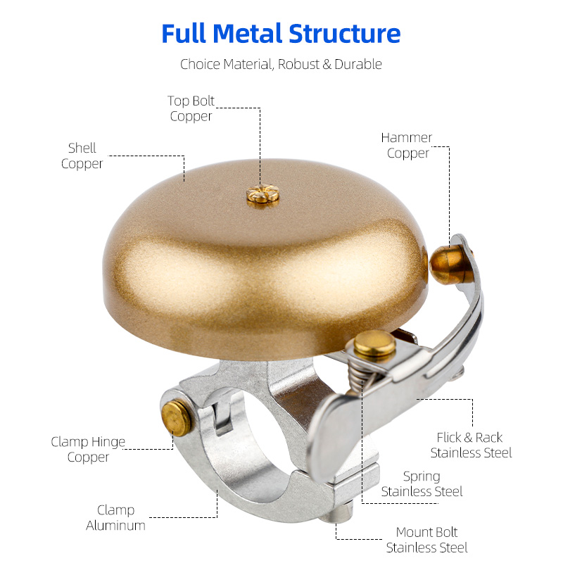 Deemount Classic Cycle Brass B - Bell Handlebar Ring review and price