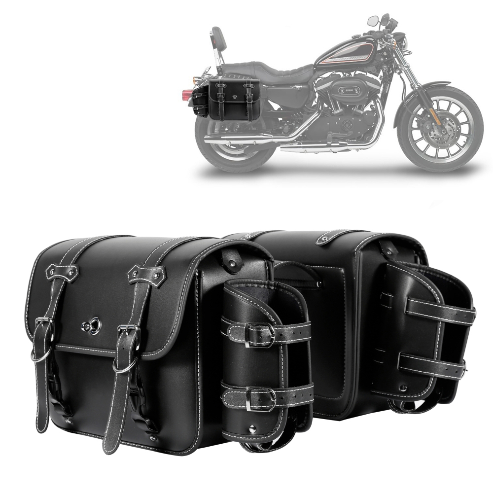 Motorcycle Saddlebags with Cup - Panniers Waterproof Rear review and price