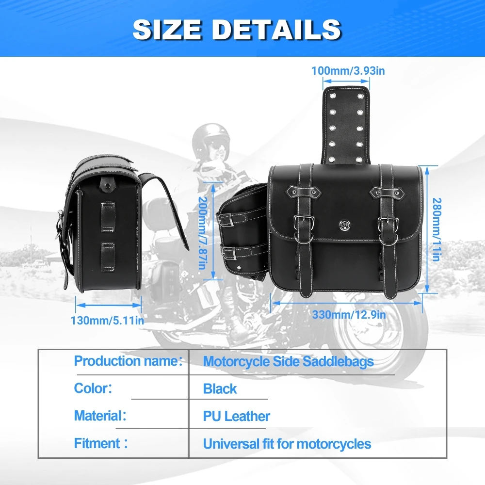 Motorcycle Saddlebags with Cup - Panniers Waterproof Rear review and price